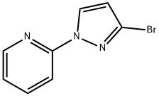 2-(3-溴-1H-吡唑-1-基)吡啶 结构式