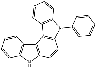 5-苯基-5,8-二氢吲哚并[2,3-C]咔唑 结构式
