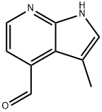 3-METHYL-1H-PYRROLO[2,3-B]PYRIDINE-4-CARBALDEHYDE 结构式