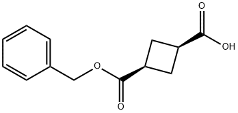 cis-Cyclobutane-1,3-dicarboxylic acid monobenzyl ester 结构式