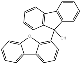 9-(4-二苯并呋喃基)-9H-芴-9-醇 结构式