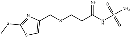 3-(((2-(methylthio)thiazol-4-yl)methyl)thio)-N-sulfamoylpropanimidamide 结构式