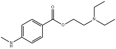 Benzoic acid, 4-(methylamino)-, 2-(diethylamino)ethyl ester 结构式