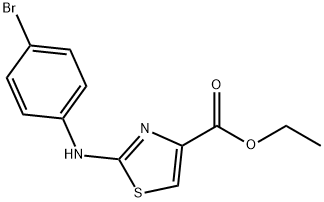 ETHYL 4-((4-BROMOPHENYL)AMINO)-3,5-THIAZOLECARBOXYLATE 结构式