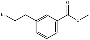 Benzoic acid, 3-(2-bromoethyl)-, methyl ester 结构式