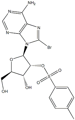 Adenosine, 8-bromo-, 2'-(4-methylbenzenesulfonate)