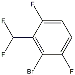 2-溴-3-(二氟甲基)-1,4-二氟苯 结构式