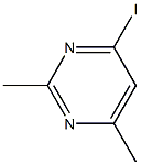 4-碘-2,6-二甲基嘧啶 结构式