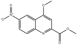 4-Methoxy-6-nitro-quinoline-2-carboxylic acid methyl ester 结构式