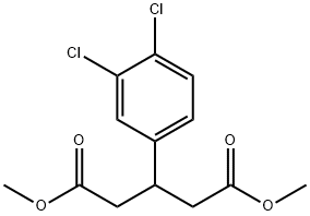 3-(3,4-二氯苯基)戊二酸二甲酯DIMETHYL 结构式