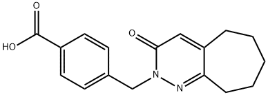 4-(3-Oxo-3,5,6,7,8,9-hexahydro-cyclohepta[c]pyridazin-2-ylmethyl)-benzoic acid 结构式