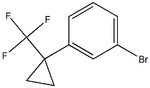 1-bromo-3-[1-(trifluoromethyl)cyclopropyl]benzene 结构式