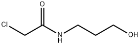 2-chloro-N-(3-hydroxypropyl)acetamide 结构式