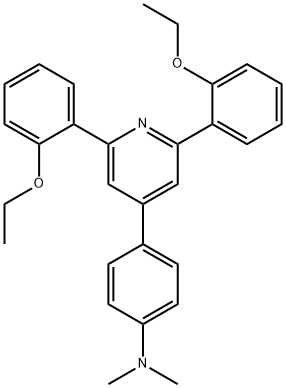 4-[2,6-二(2-乙氧基苯基)-4-吡啶基]-N,N-二甲基苯胺 结构式