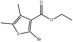 2-溴-4,5-二甲基噻吩-3-羧酸乙酯 结构式