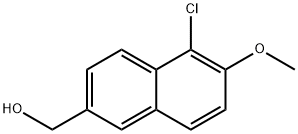 (5-氯-6-甲氧基萘-2-基)甲醇 结构式