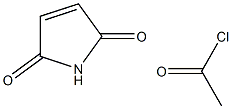 1H-Pyrrole-1-acetyl chloride, 2,5-dihydro-2,5-dioxo- 结构式