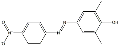 Phenol, 2,6-dimethyl-4-[(4-nitrophenyl)azo]- 结构式