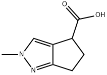 2-甲基-2,4,5,6-四氢环戊二[C]吡唑-4-羧酸 结构式