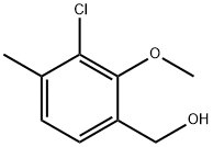 3-Chloro-2-methoxy-4-methylbenzyl alcohol 结构式