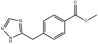 4-(1H-[1,2,4]Triazol-3-ylmethyl)-benzoic acid methyl ester 结构式