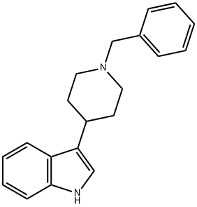 3-(1-benzylpiperidin-4-yl)-1H-indole 结构式