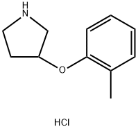 3-(O-甲苯氧基)吡咯烷盐酸盐 结构式