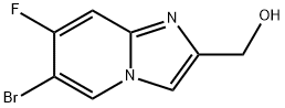 (6-Bromo-7-fluoro-imidazo[1,2-a]pyridin-2-yl)-methanol 结构式