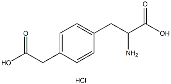 4-羧甲基苯丙氨酸盐酸盐 结构式