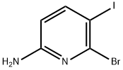 6-Bromo-5-iodopyridin-2-amine 结构式