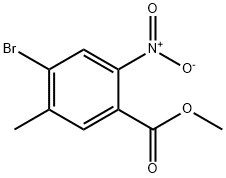 4-Bromo-5-methyl-2-nitro-benzoic acid methyl ester 结构式