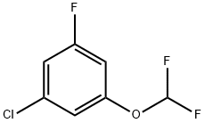 1-chloro-3-(difluoromethoxy)-5-fluorobenzene 结构式