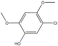 2,4-二甲氧基-5-氯苯酚 结构式