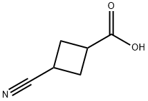 3-CYANOCYCLOBUTANECARBOXYLIC ACID 结构式