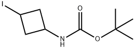 (3-碘代环丁基)氨基甲酸叔丁酯 结构式