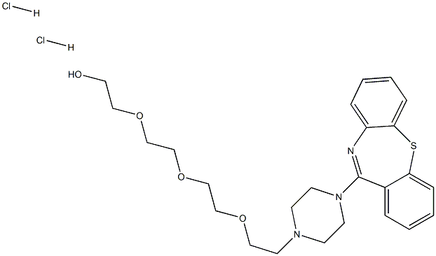 2-(2-(2-(2-(4-(二苯并[B,F][1,4]硫氮杂-11-基)哌嗪-1-基)乙氧基) 结构式