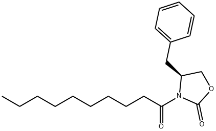 2-Oxazolidinone, 3-(1-oxodecyl)-4-(phenylmethyl)-, (4S)- 结构式