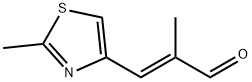 (2E)-2-甲基-3-[2-甲基-4-噻唑]-2-丙烯醛 结构式