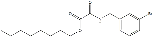 Acetic acid, [[1-(3-bromophenyl)ethyl]amino]oxo-, octyl ester 结构式