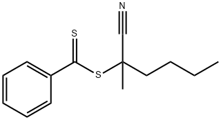 2-CYANO-2-HEXYLBENZODITHIOLATE 结构式