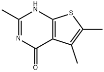 2,5,6-trimethyl-3H,4H-thieno[2,3-d]pyrimidin-4-one 结构式