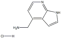 {1H-pyrrolo[2,3-b]pyridin-4-yl}methanamine hydrochloride 结构式