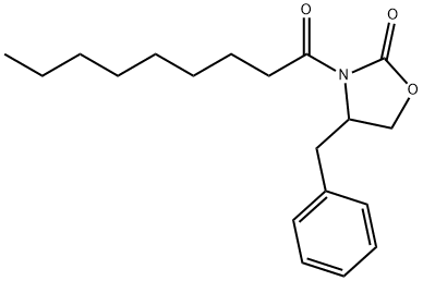 4-benzyl-3-nonanoyl-1,3-oxazolidin-2-one 结构式