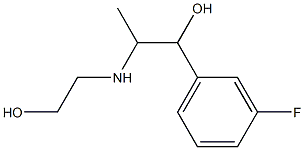 1-(3-氟苯基)-2-((2-羟基乙基)氨基)-1-丙醇 结构式