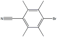 4-溴-2,3,5,6-四甲基苯甲腈 结构式