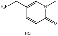 5-(氨基甲基)-1-甲基吡啶-2(1H)-酮盐酸盐 结构式