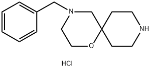 4-苄基-1-氧杂-4,9-二氮杂螺[5.5]十一烷二盐酸盐 结构式