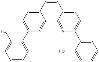 2,2'-(1,10-菲罗啉-2,9-二基)二苯酚 结构式