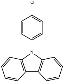9-(4-氯苯基)-9H-咔唑 结构式