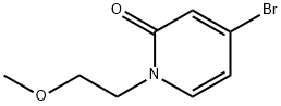 4-溴-1-(2-甲氧基乙基)-1,2-二氢吡啶-2-酮 结构式